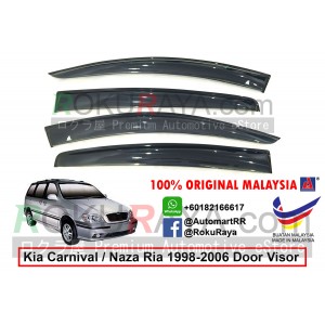 Naza Ria / Kia Carnival (1st Gen) 1998–2006 AG Door Visor Air Press Wind Deflector (Big 12cm Width)